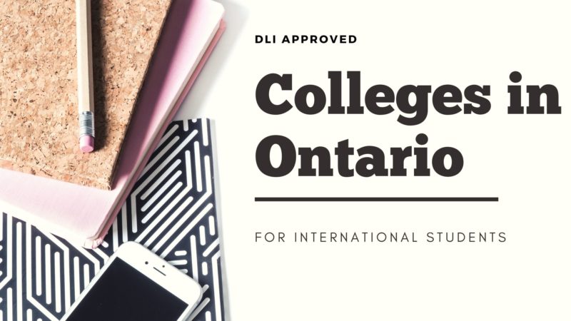 Cheap DLI Colleges in Ontario for international students in 2021