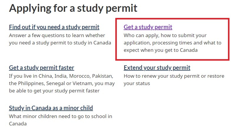 get a canada study permit