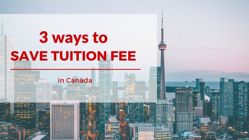 save tuition fee in canada
