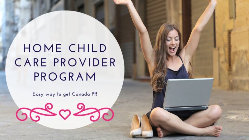 Home child care provider pilot program