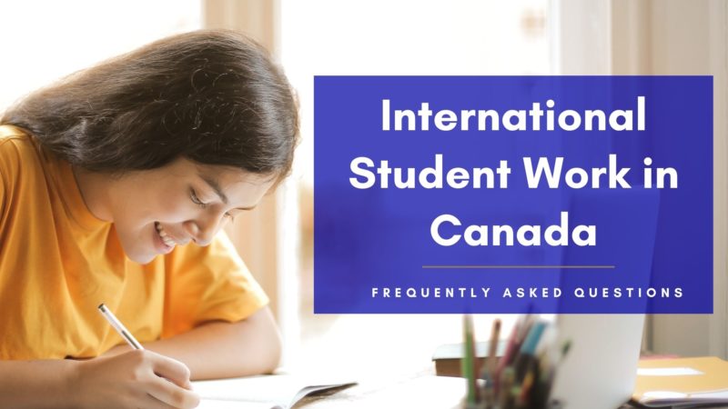 International student work in Canada