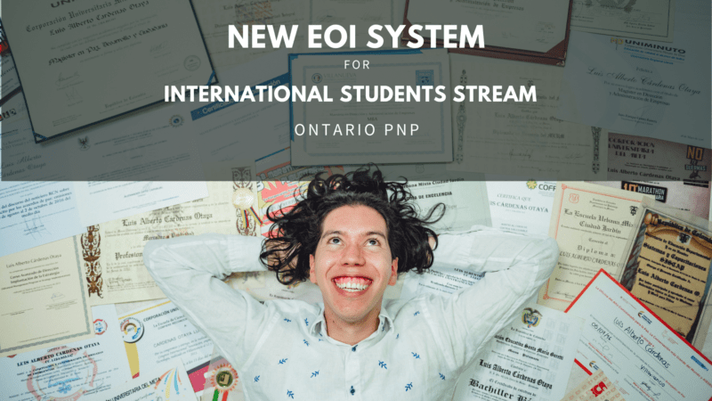 New EOI System 2021 for International Students Stream Ontario PNP